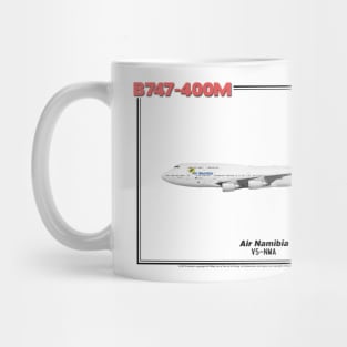 Boeing B747-400M - Air Namibia (Art Print) Mug